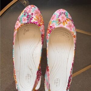 Crocs Floral Ballet Flats